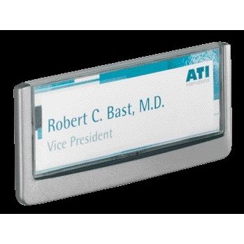 Langlebig – Türschild Click-Schild 149 x 52,5 mm, Graphit