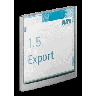 Langlebig – Türschild Click-Schild 149 x 148,5 mm, Graphit