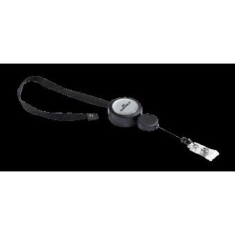 Durable - Cordon textile 8229 avec mécanisme à enrouleur 900mm noir | 10 pièces