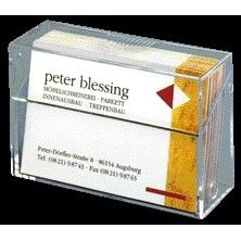 Sigel - Boîte à cartes de visite VA110 pour 100 cartes 86x56mm acrylique transparent