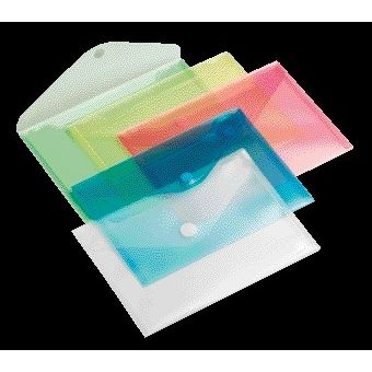 HF2 - Briefumschlaghülle A5 250x180mm quer transparent weiß | 10 Stück