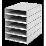 Styro -  Ladenbox val 5 laden grijs open