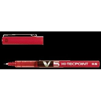 Pilot - Stylo roller Hi-Tecpoint V5 fin rouge | 12 pièces