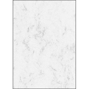 Sigel -  Designpapier  a4 90gr marmer grijs | 10 stuks