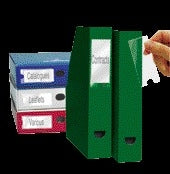 3L - Etikettenhalter Djois 35x102mm selbstklebend transparent 12 Stück