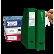 Quantore - Porte-étiquette Djois 35x75mm autocollant transparent 12 pièces