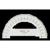 Linex - Rapporteur 910 diamètre 10cm 180 degrés transparent