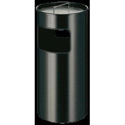 Vepa Bins - Poubelle à papier cendrier partie en V 50 litres noir