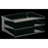V-part - Rack de tri 3 parties noir