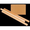 Haza - Papier cadeau Kraft rayé 60gr 100cm x 10m en rouleau | 5 pièces