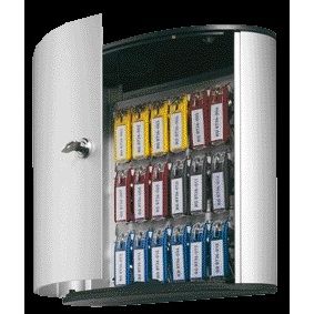 Langlebig – Schlüsselschrank mit 18 Haken, 302 x 280 x 118 mm