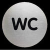 Durable - Panneau d'information pictogramme 4907 toilettes rond 83mm