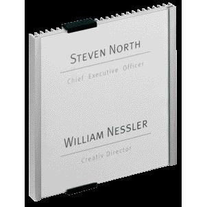 Langlebig – Türschild 149 x 148 mm