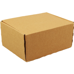SendProof® - boîte à rabat boîte pliante 305x210x91mm marron