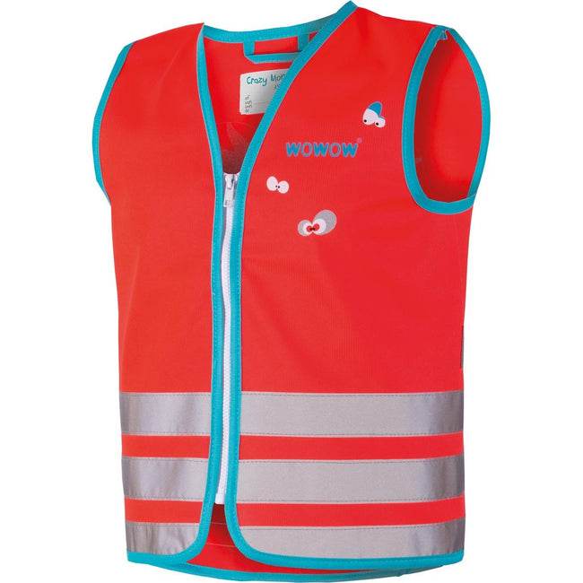 Wowow - Gilet fluorescent Crazy Jacket, rouge S (enfant)