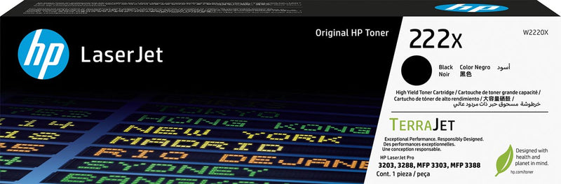 HP -  toner 222X, 3.200 pagina's, OEM W2220X, zwart