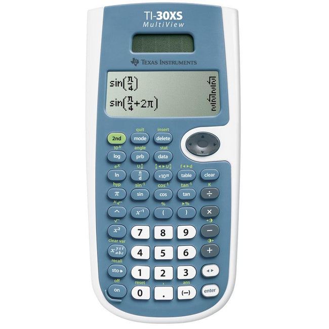 Texas Instruments – Texas wissenschaftlicher Taschenrechner TI-30XS Multiview, funktioniert mit Solarzellen und Batterien