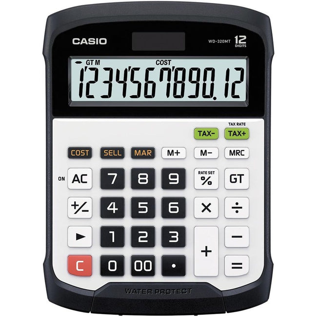 Casio - waterbestendige bureaurekenmachine WD-320MT