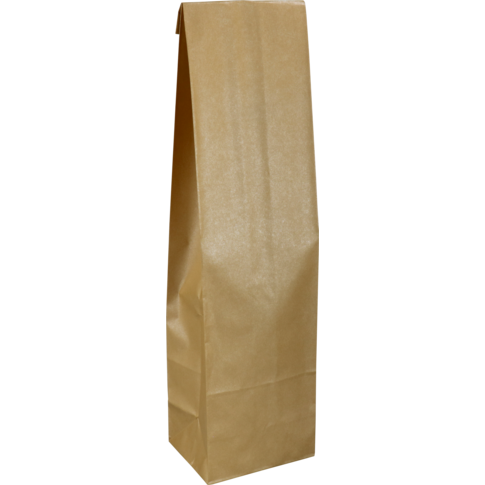 Sac pour bouteille de vin 1 bouteille 10x8x40cm kraft 50 pièces Or