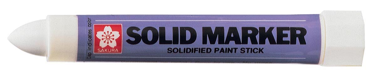 Sakura - marqueur Solid Marker blanc, pointe large