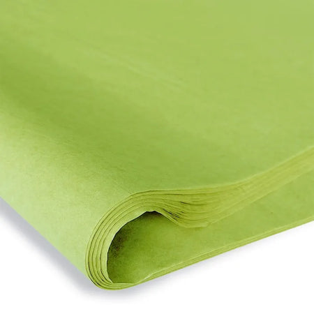 Zijdevloei papier 50x75cm 17gr 480 vel Lime groen