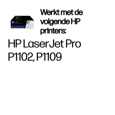 HP -  85A originele zwarte LaserJet tonercartridge, 2-pack
