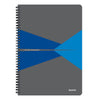 Leitz - carnet, ft A4, couverture en PP, ligné, bleu