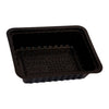 Conteneurs Plastique Rectangulaire - Plateau PS A7 122x95x33mm noir 250 pièces