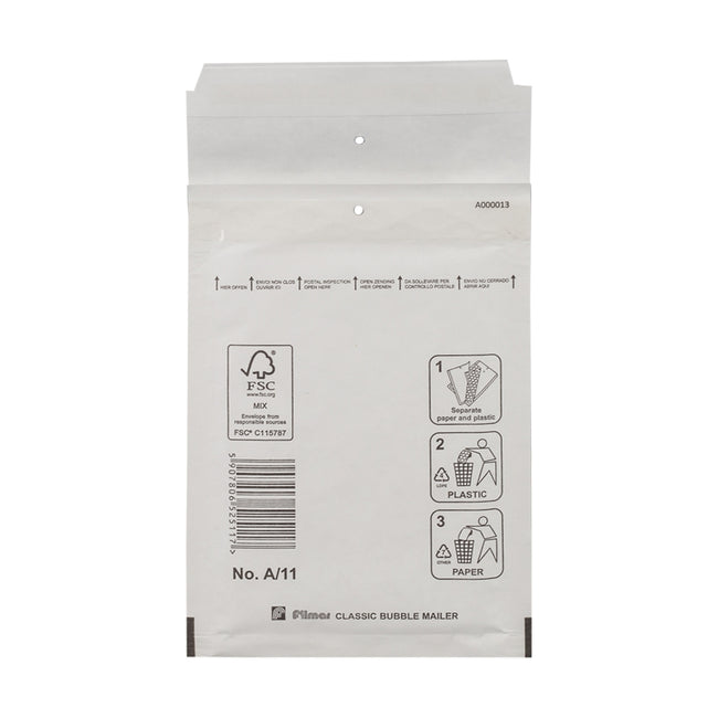 Klika -  Luchtkussen enveloppen wit 100 x 165 mm (a/11)