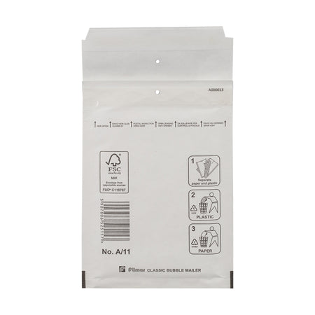 Klika -  Luchtkussen enveloppen wit 100 x 165 mm (a/11)