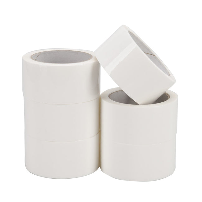 Klika - PP acrylique à faible bruit 28 microns 50 mm x 66 mètres blanc | 6 pièces