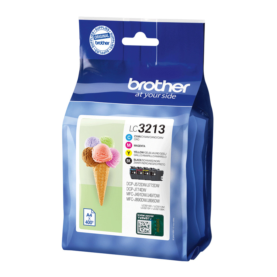 Brother - Cartouche d'encre LC-3213 noire + 3 couleurs