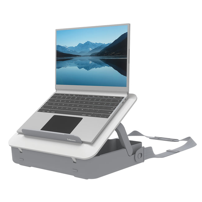Fellowes - Sacoche pour ordinateur portable Bta, avec support pour ordinateur portable, blanc