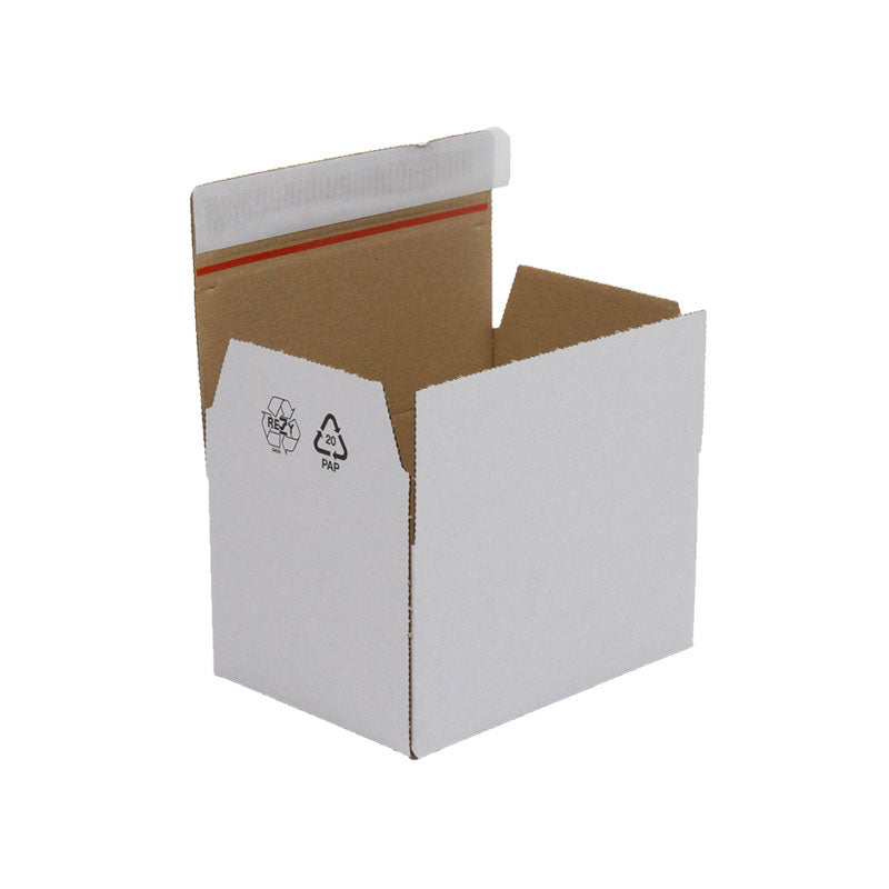 Klika -  Autolockdoos enkelgolf 310 x 230 x 160 mm wit | 10 stuks