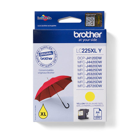 Brother -  LC225XLY inktcartridge 1 stuk(s) Origineel Hoog (XL) rendement Geel