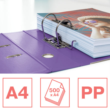 Esselte - dossier Colour'Breeze, A4, PP, dos de 7,5 cm, lavande