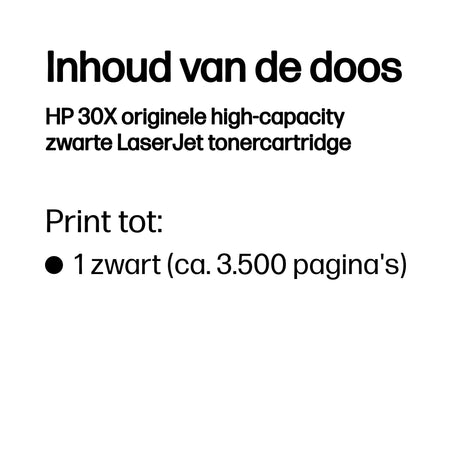HP - Cartouche toner CF230X 30X noir