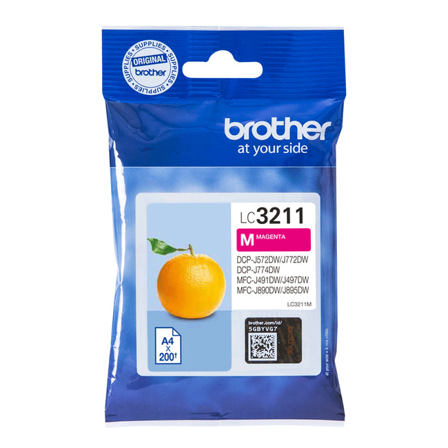 Brother - Cartouche d'encre LC-3211M rouge