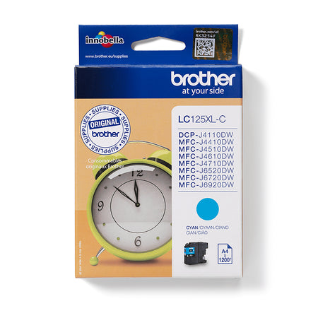 Brother - Cartouche d'encre LC-125XLC bleue