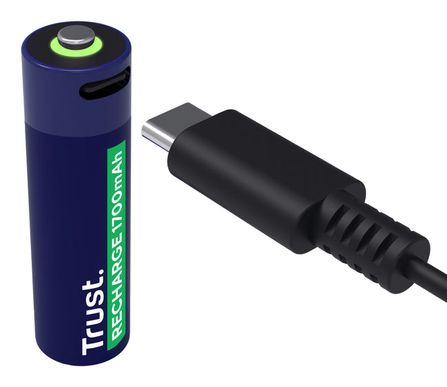 Trust - Batterie USB-C rechargeable AA 4 pièces