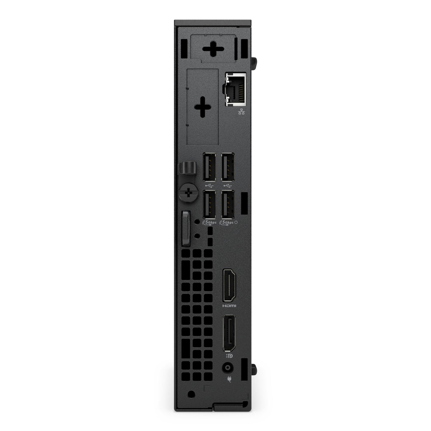 Dell -   Pro QCM1250 Intel® Core™ i5 i5-14500T 8 GB DDR5-SDRAM 512 GB SSD Windows 11 Pro Micro PC Mini PC Zwart