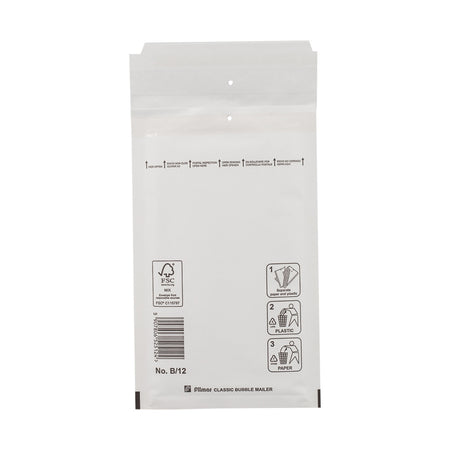 Klika -  Luchtkussen enveloppen wit 120 x 220 mm (b/12)