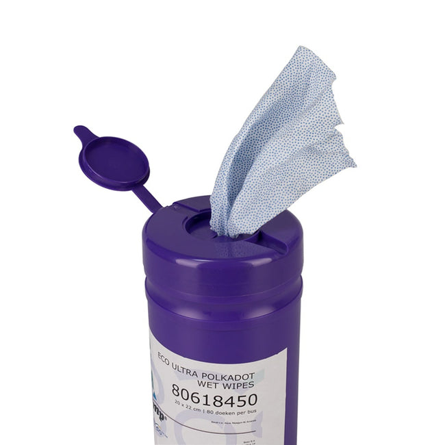 Boso -  Polkadot wet wipes 20 x 22 cm 80 doeken per bus