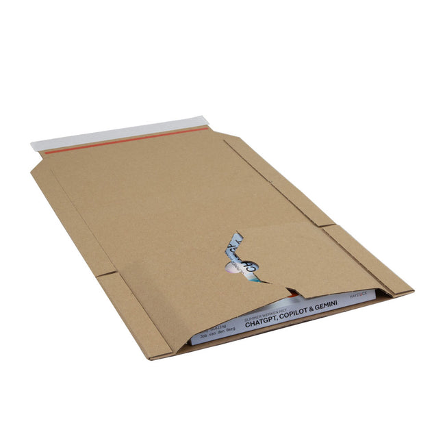Klika -  Boekverpakking 248 x 165 x 0-55 mm (a5+) bruin | 25 stuks