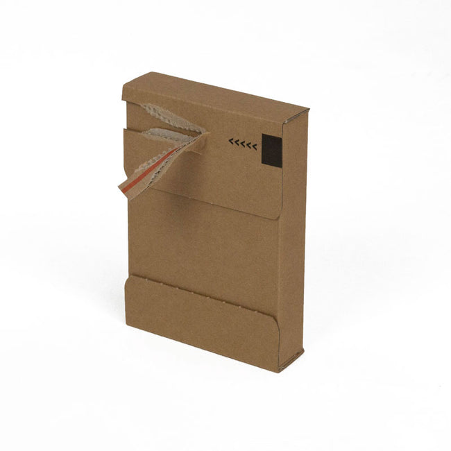 Klika -  Brievenbusdoosjes 105 x 26 x 149 mm (a6 formaat) bruin zelfklevende sluiting | 25 stuks