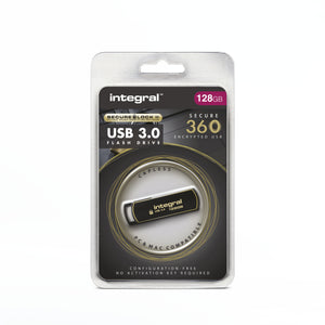 Intégrale - Clé USB 3.0 Secure 360 ​​​​128Go noire