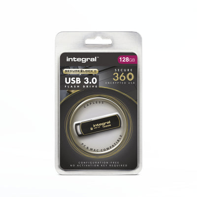 Intégrale - Clé USB 3.0 Secure 360 ​​​​128Go noire