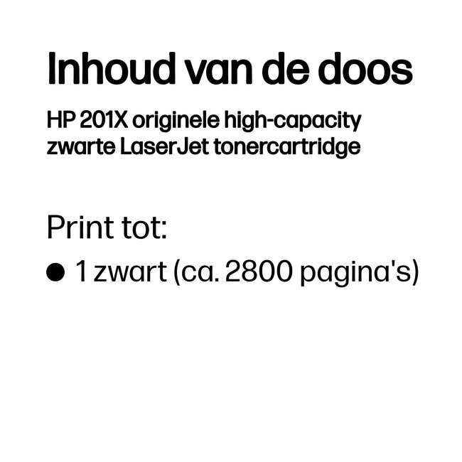 HP - Cartouche toner cf400x 201x noir