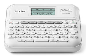 Brother -  PT-D410YP1 labelprinter Thermo transfer 20 mm/sec Bedraad TZe QWERTY