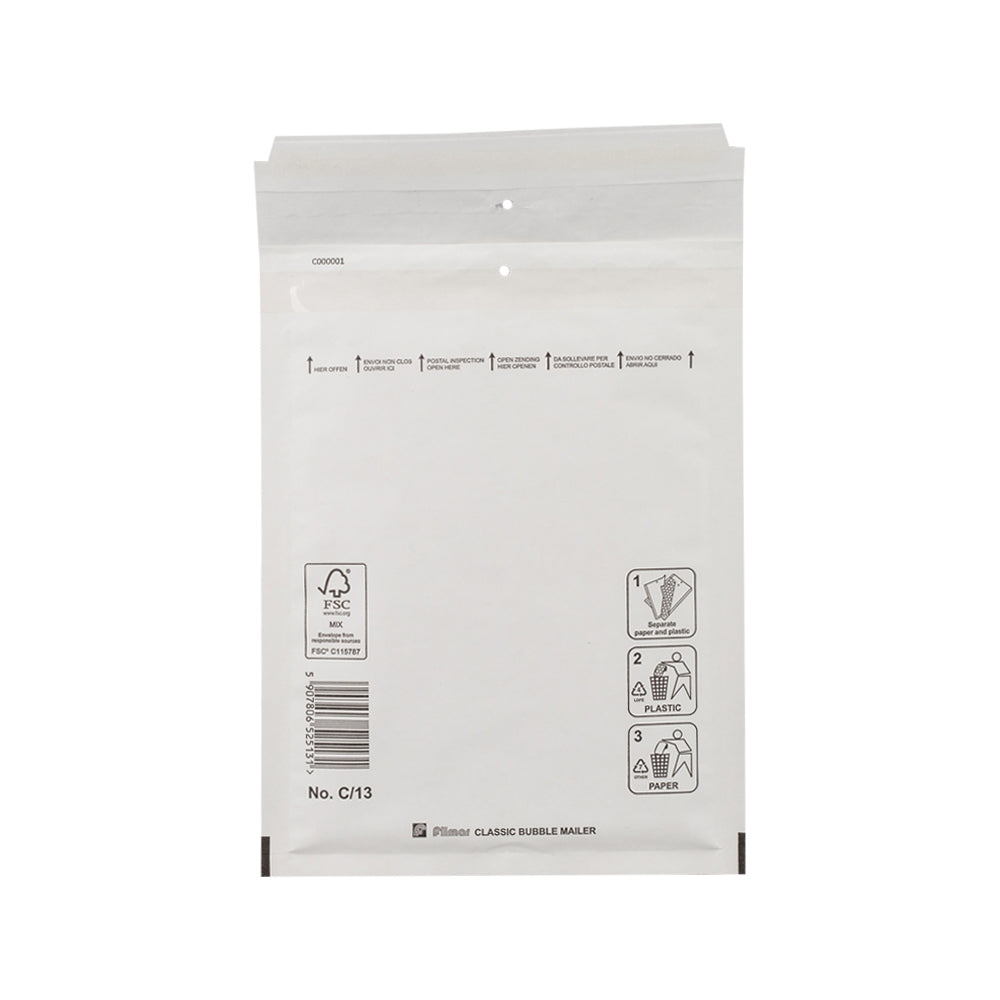 Klika -  Luchtkussen enveloppen wit 150 x 220 mm (c/13)
